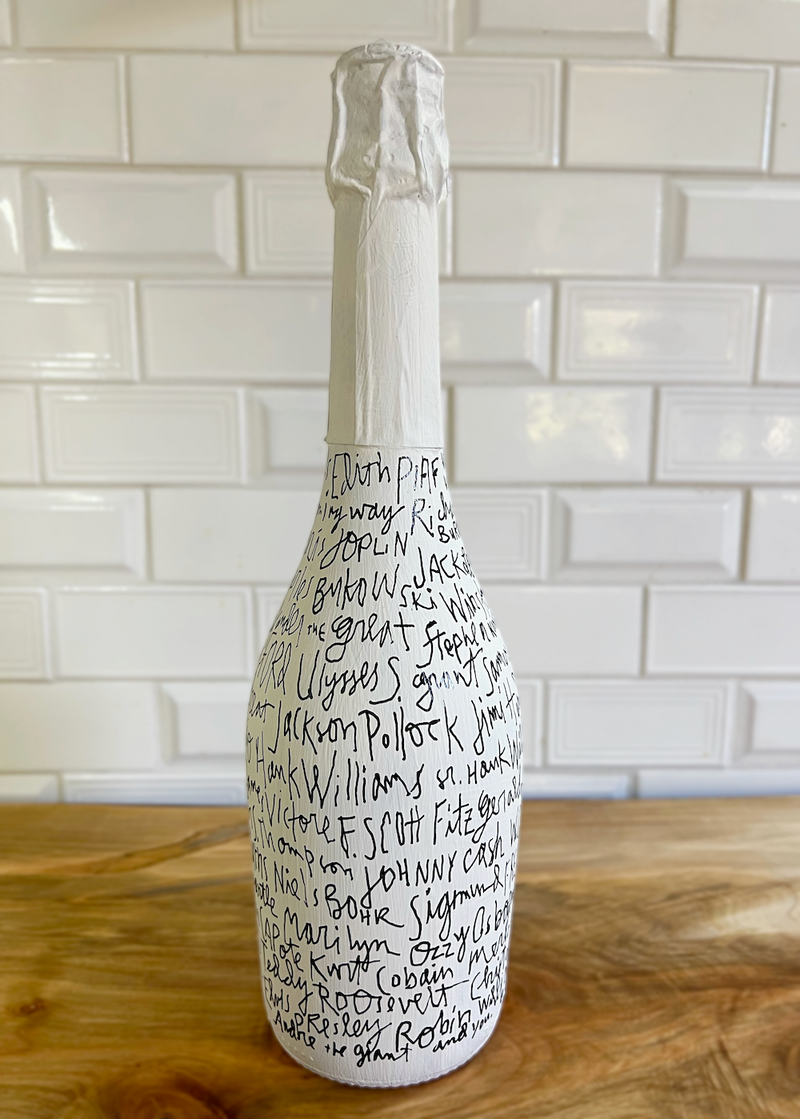 Friends Champagne Bottle — back