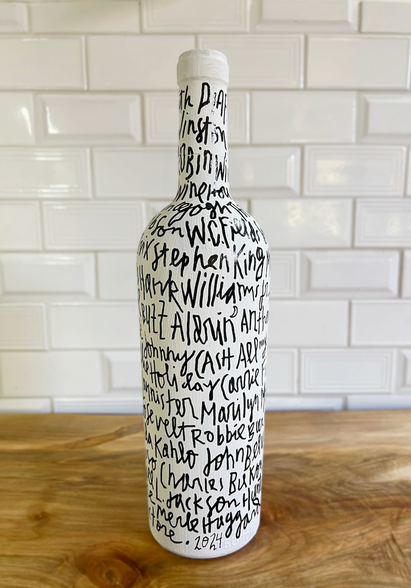 Friends Wine Bottle — back
